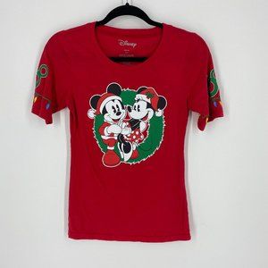 Disney | Micky & Minnie Holiday Tee Sz S